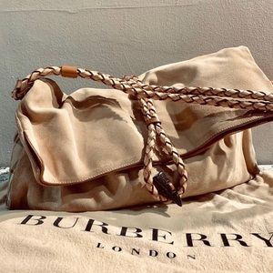 Authentic Burberry Suede Handbag